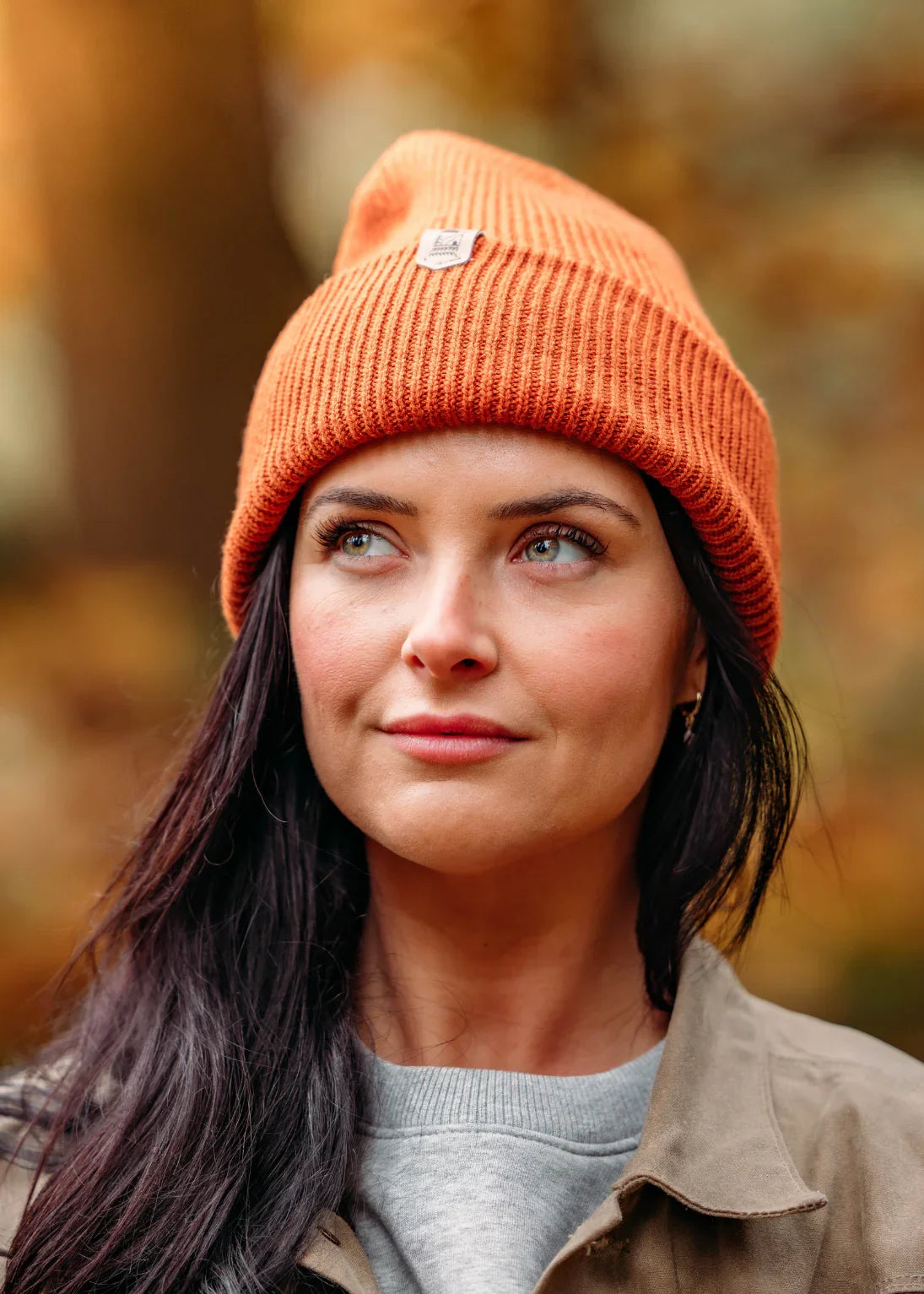 Super Soft Recycled Beanie Hat in Pumpkin Spice - Junkbox Apparel