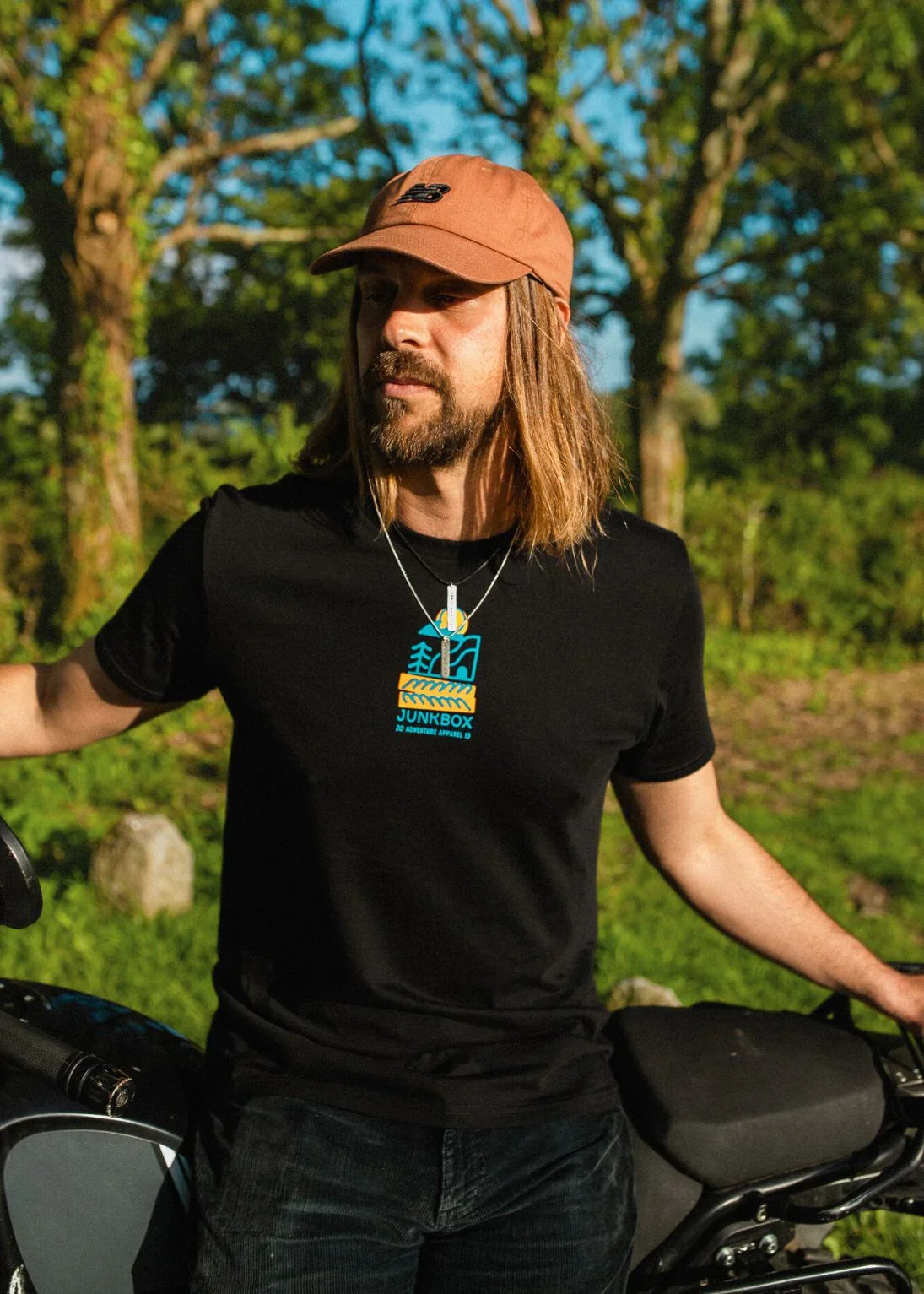 New Wave Black Organic Tshirt - Junkbox Apparel