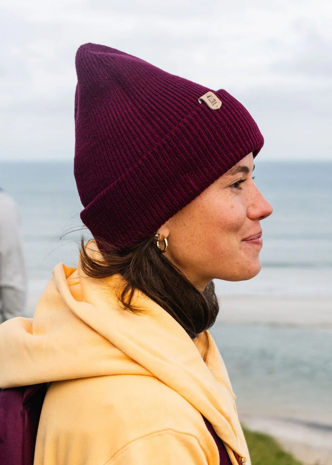 Super Soft Recycled Beanie Hat in Burgundy - Junkbox Apparel