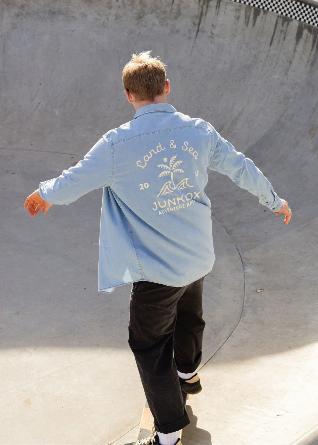 LightDenimShirt_1 - Junkbox Apparel