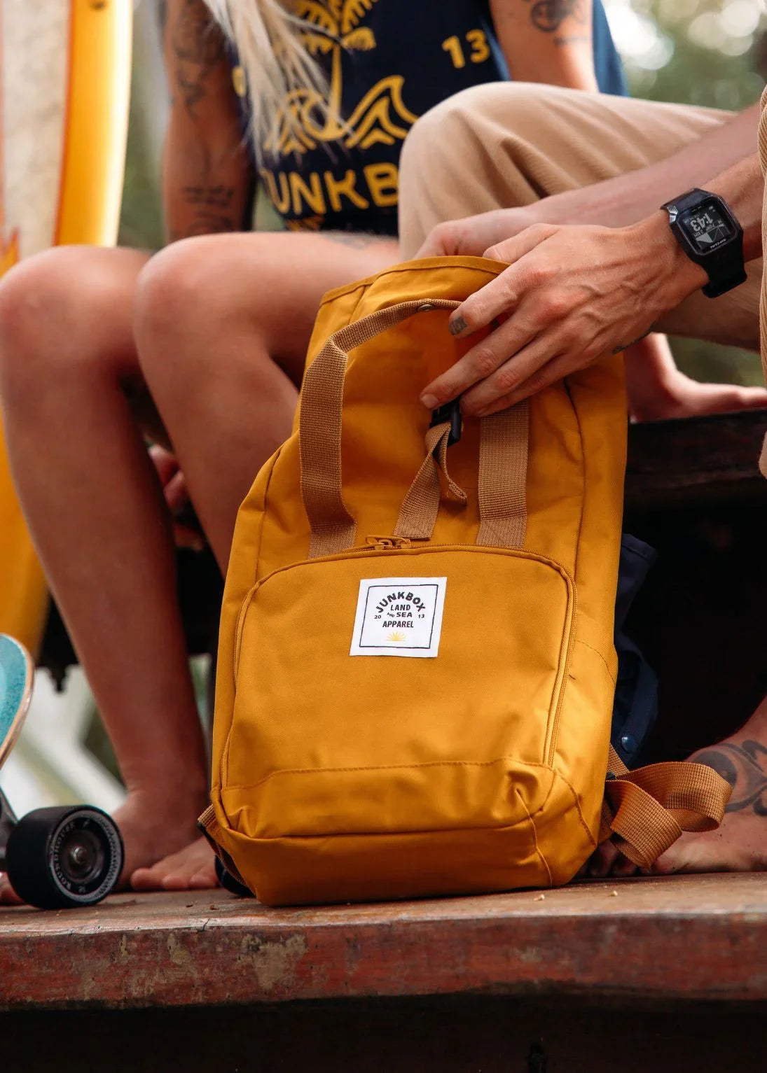 Mustard_Mini_Backpack4 - Junkbox Apparel