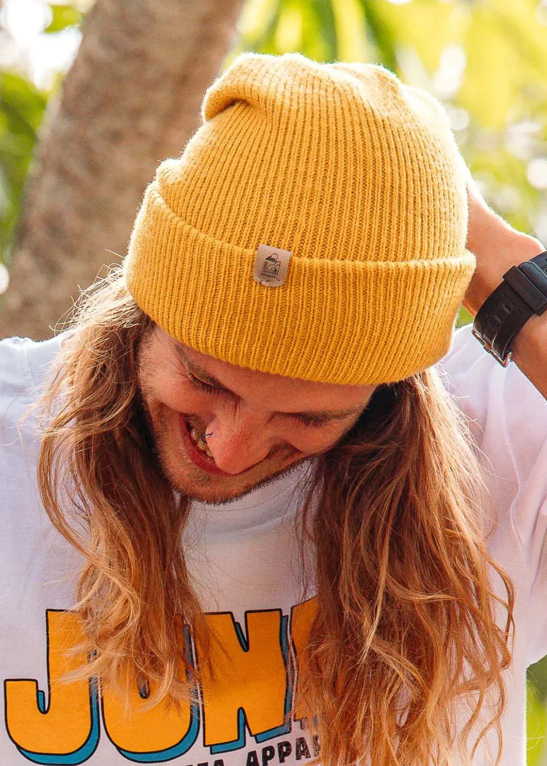 Mustard_Soft_Beanie3 - Junkbox Apparel
