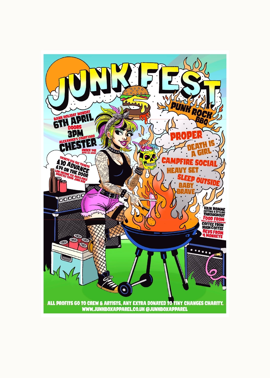 'Punk Rock BBQ Junk Fest' 2026 Souvenir Poster