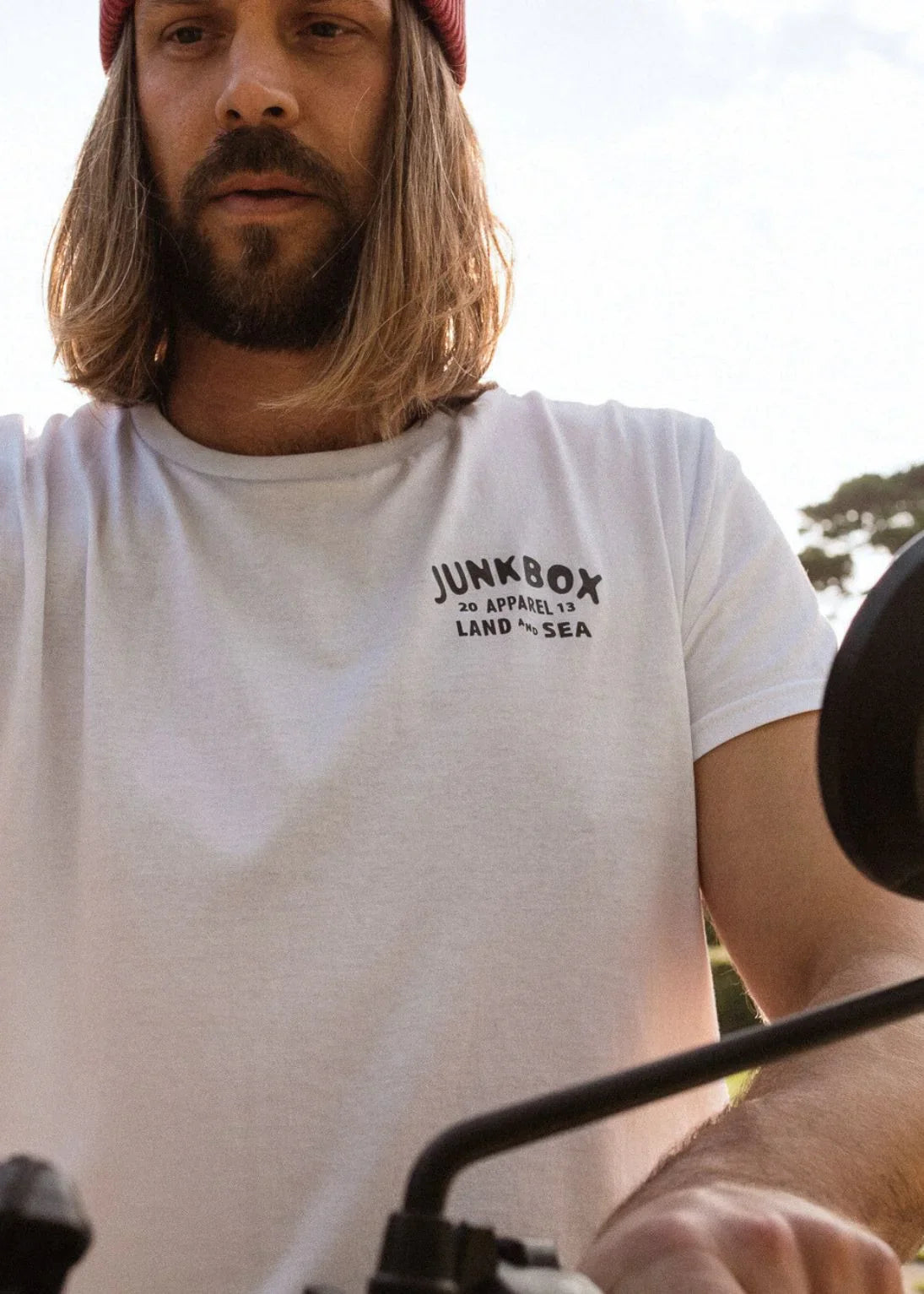 WhiteorganicTshirt-2 - Junkbox Apparel