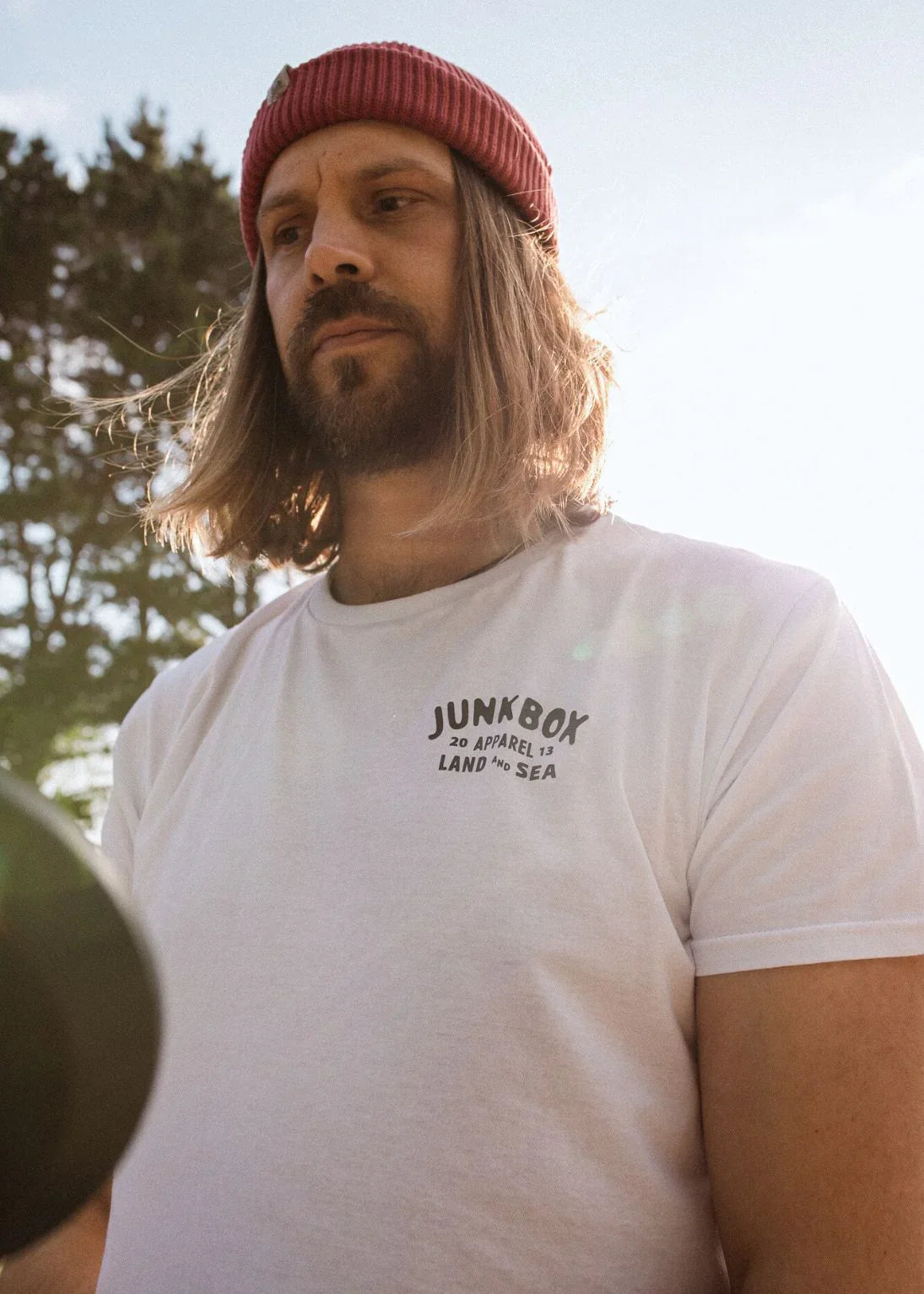 WhiteorganicTshirt - Junkbox Apparel