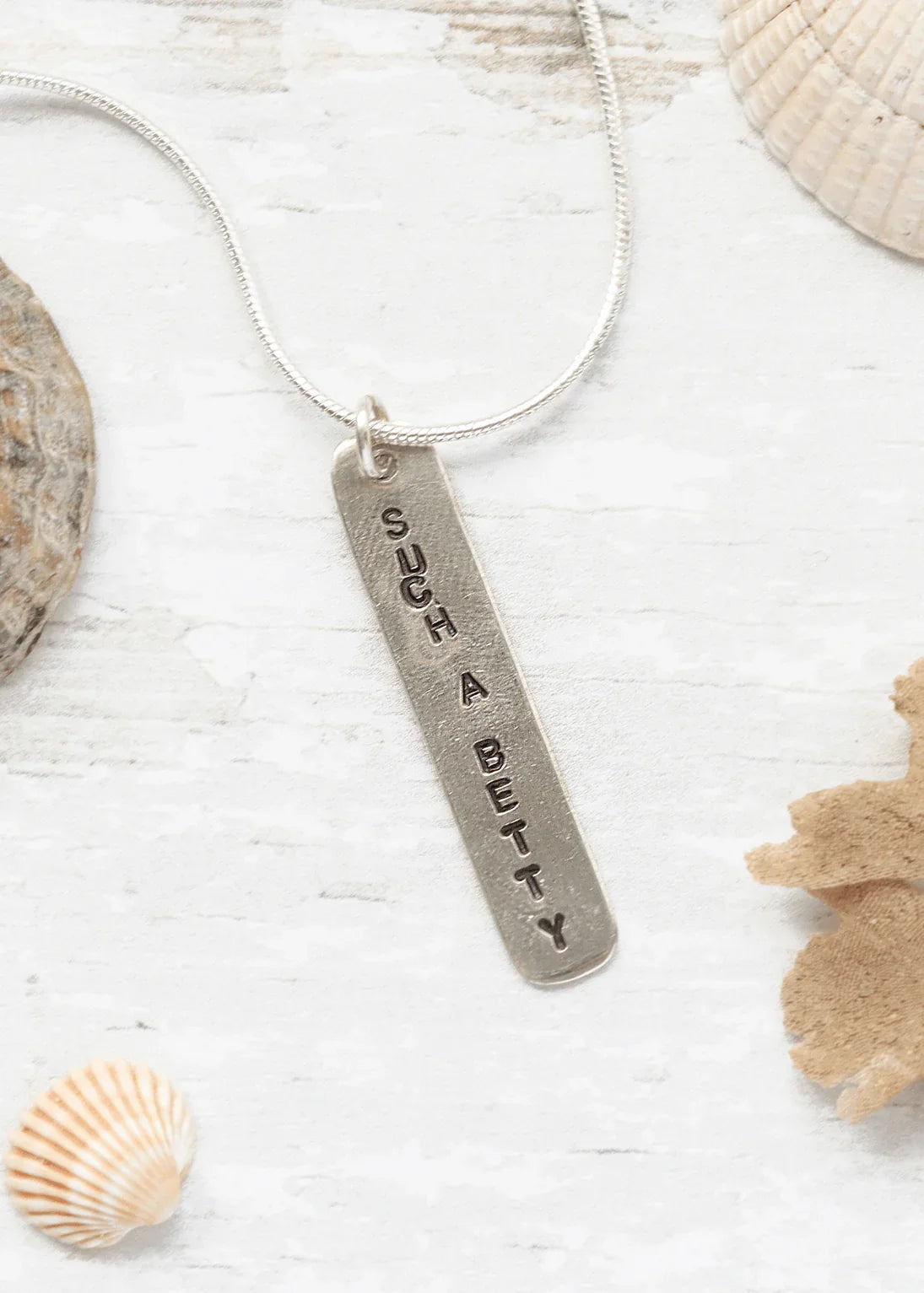 'SUCH A BETTY' Sterling Silver Necklace - Junkbox Apparel