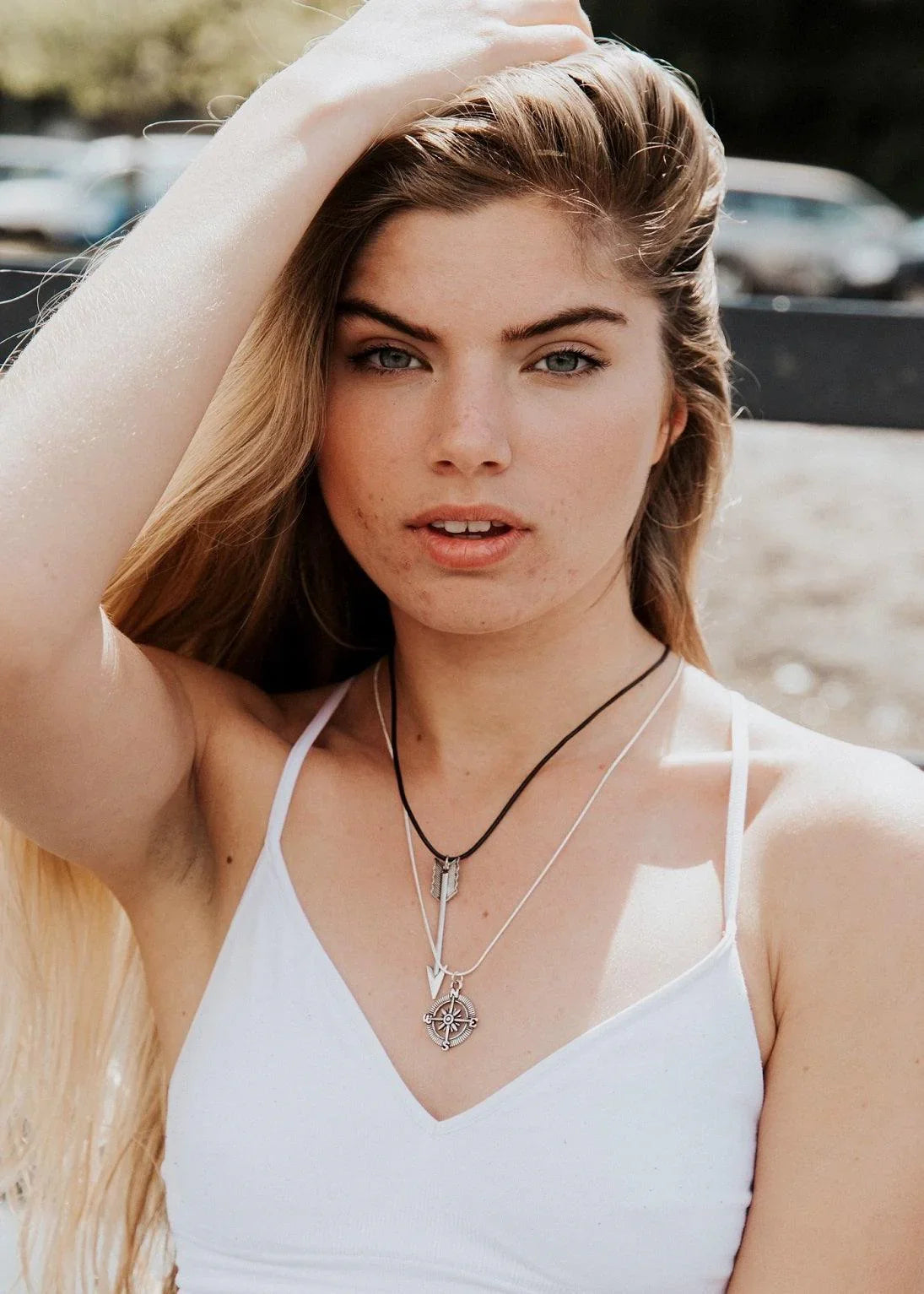 Arrow Black Cord Necklace - Junkbox Apparel