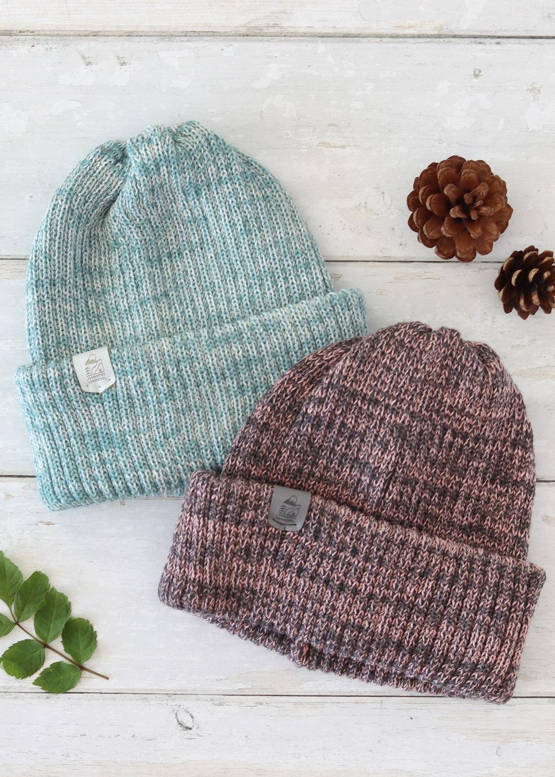 merino-knit-double-cuff-beanie-hat-in-blueberry-and-cream-junkbox-apparel-7 - Junkbox Apparel