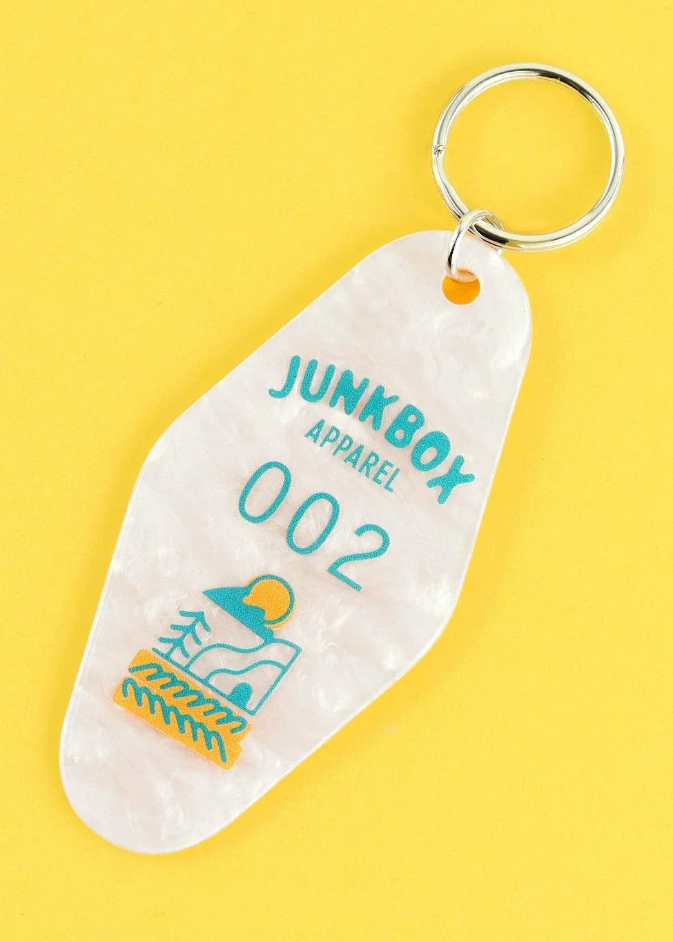 new-wave-pearlescent-motel-key-fob-junkbox-apparel-1 - Junkbox Apparel