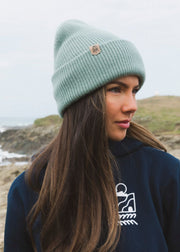 Junkbox recycled aloe green soft beanie