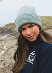 Junkbox recycled aloe green soft beanie