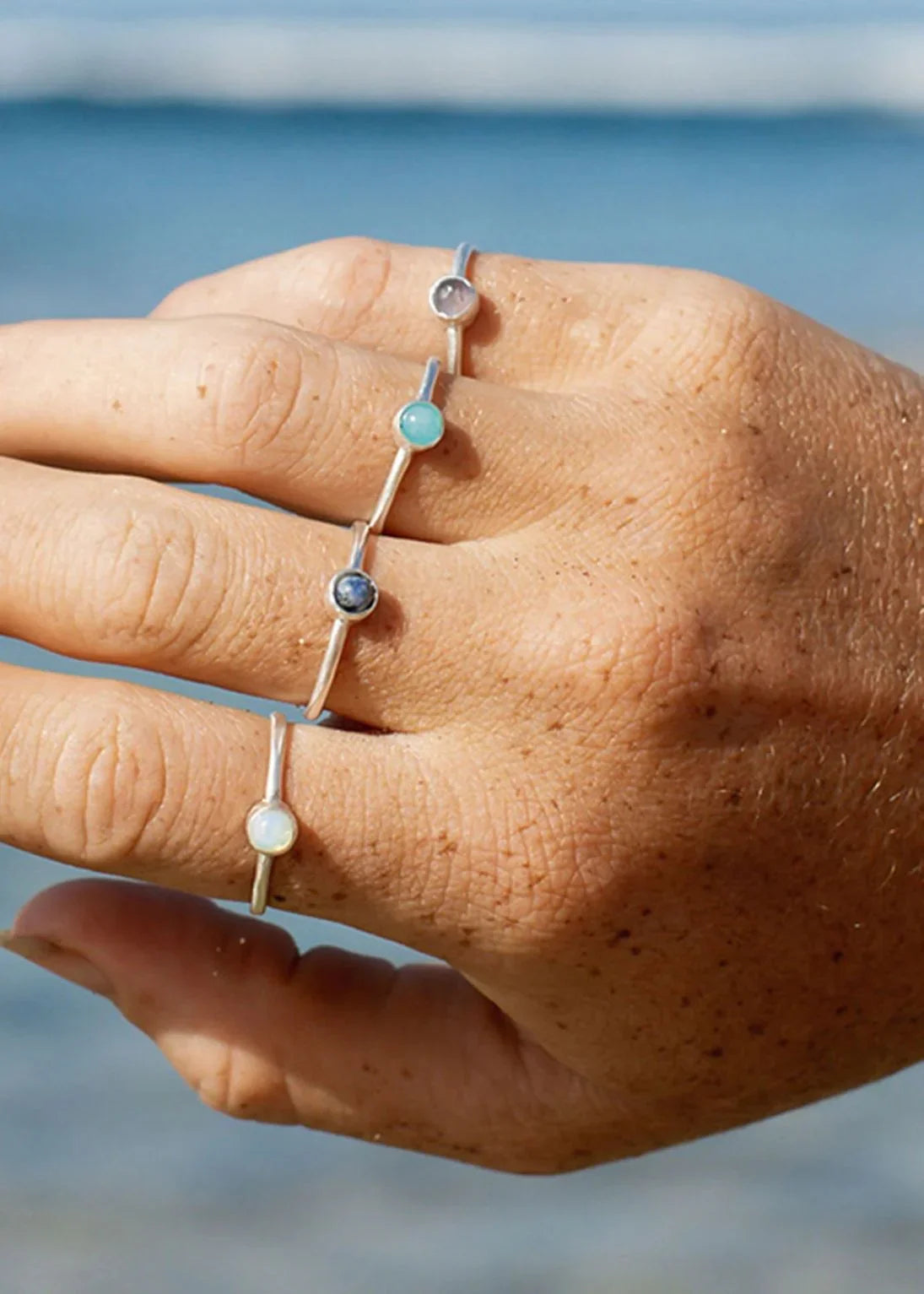 Amethyst Stone Ring - Junkbox Apparel