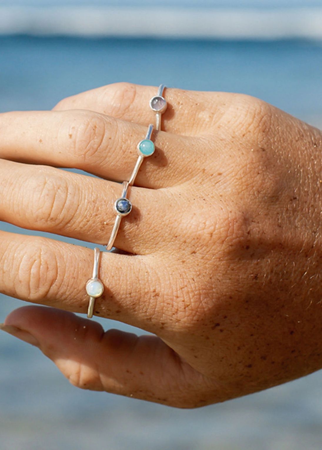 Silver & Amethyst Adjustable Ring