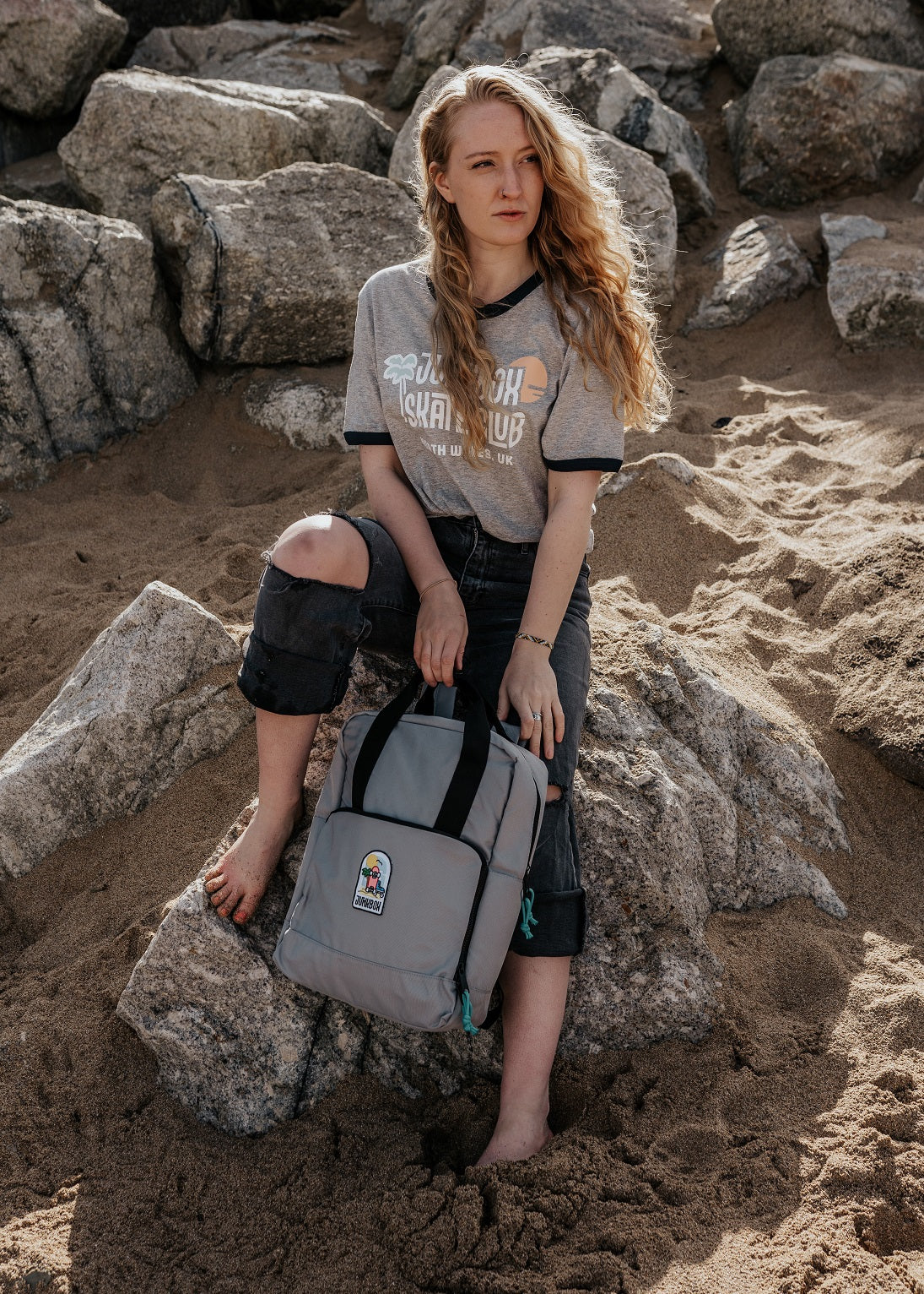 Recycled Grey Cooler Skate Backpack
