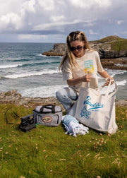 'The Shopper' Organic Recycled Tote Bag in Natural - Junkbox Apparel