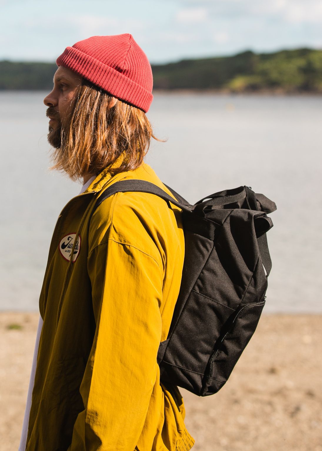 Black and yellow backpack hotsell