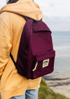 junkbox burgundy recycled classic backpack