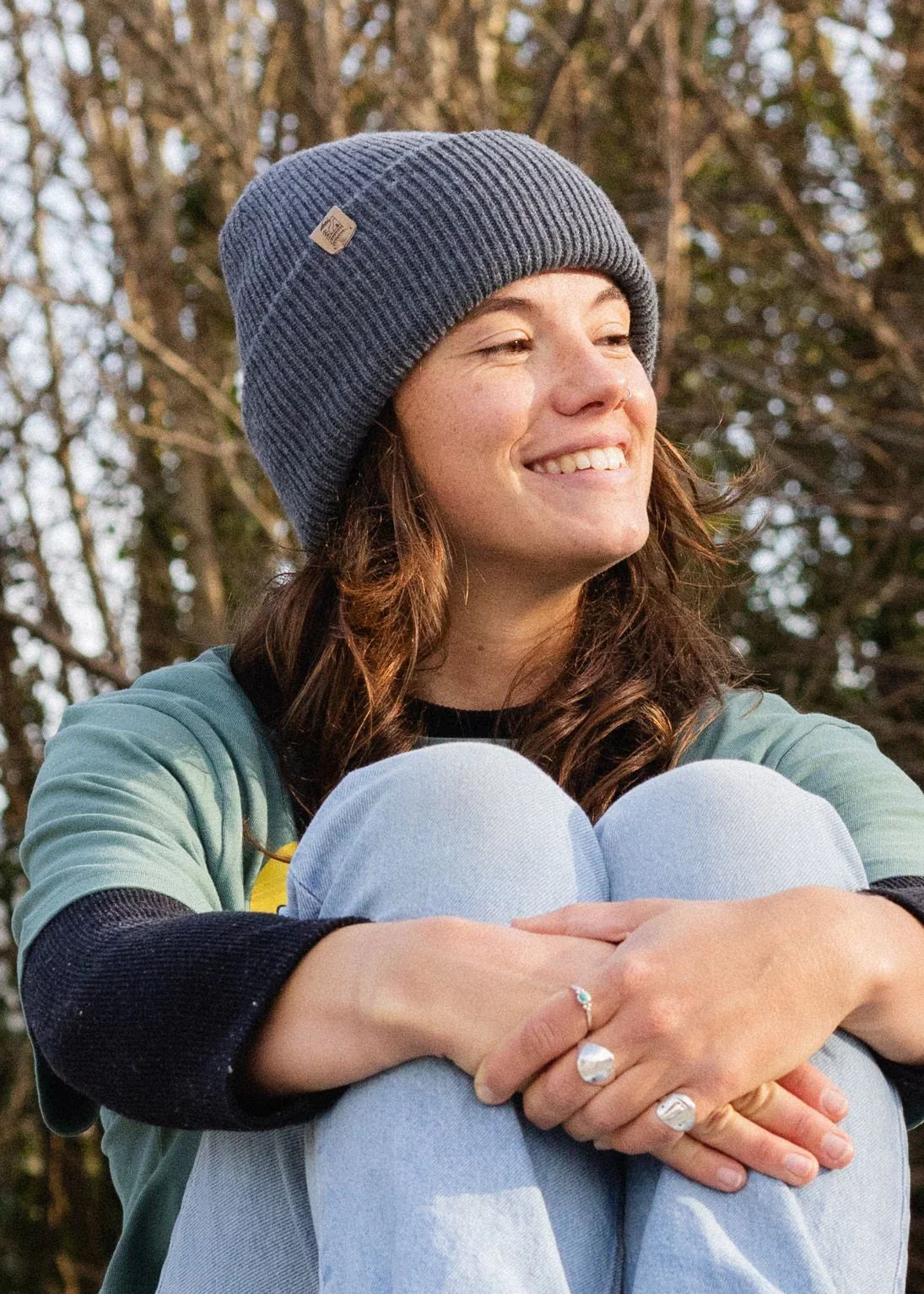 Super Soft Recycled Beanie Hat in Charcoal Grey - Junkbox Apparel