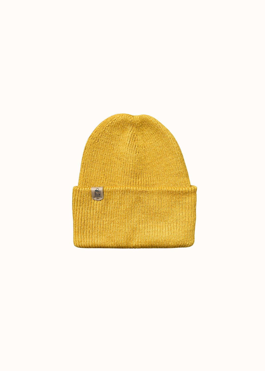 Super Soft Recycled Beanie Hat in Mustard - Junkbox Apparel