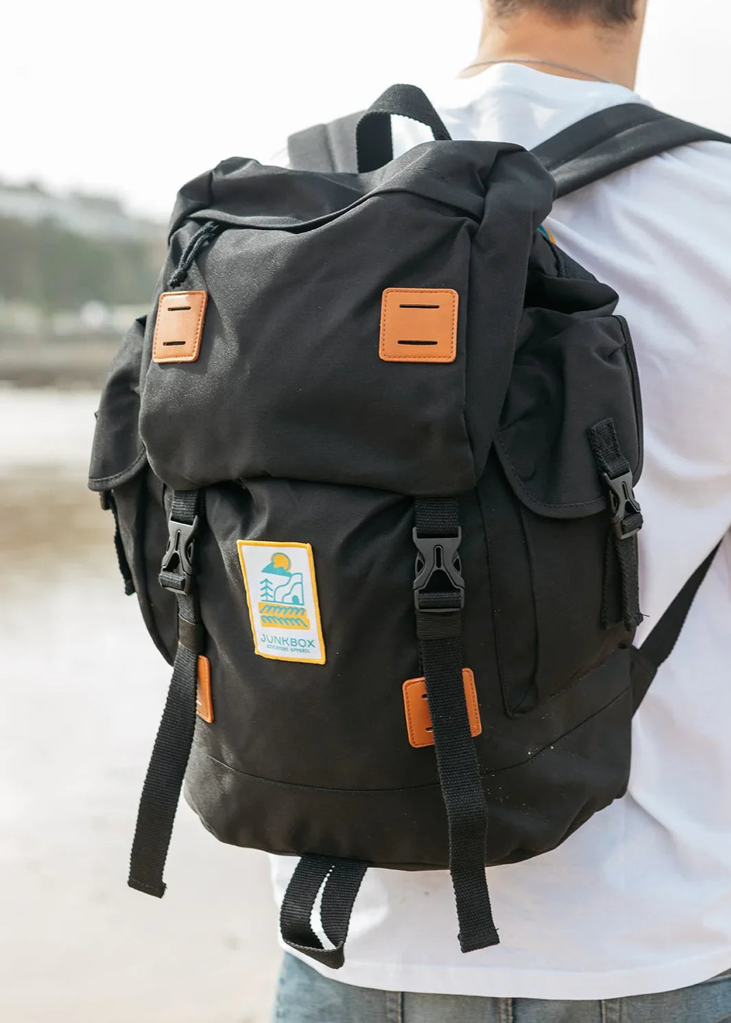 The Explorer' Backpack in Black