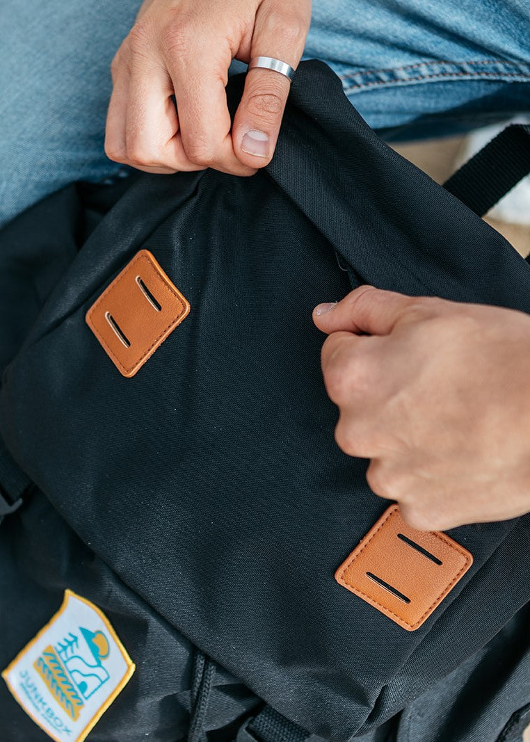 Junkbox black explorer travel backpack