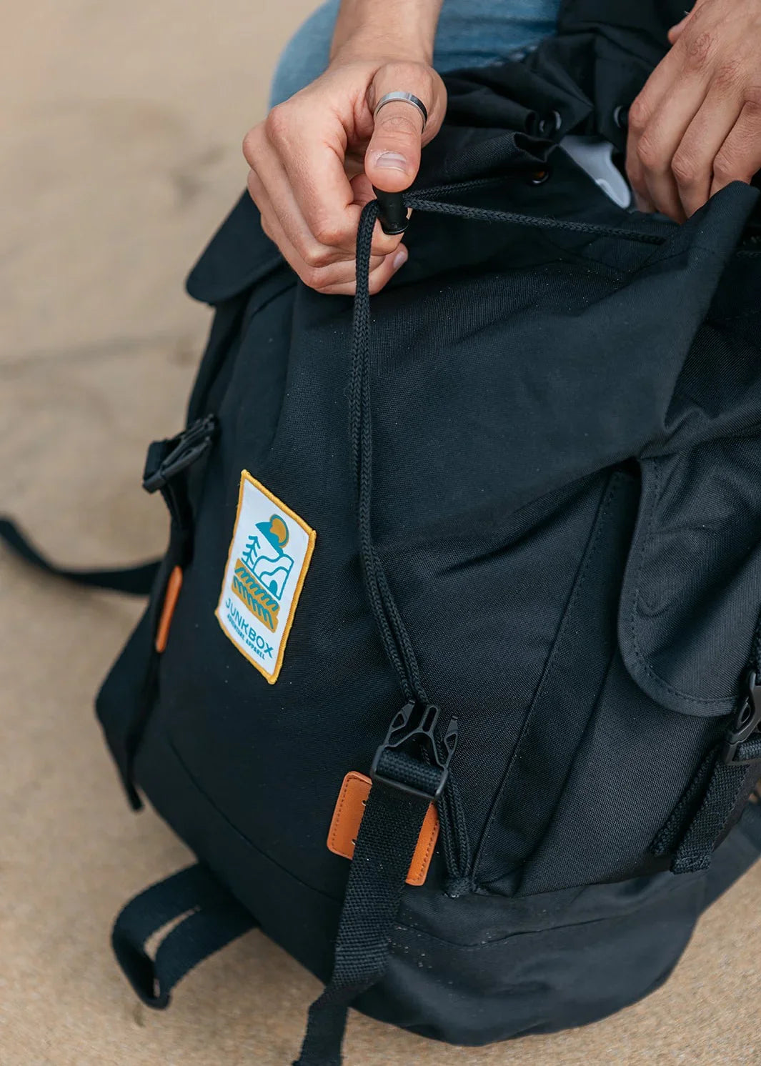The Explorer' Backpack in Black