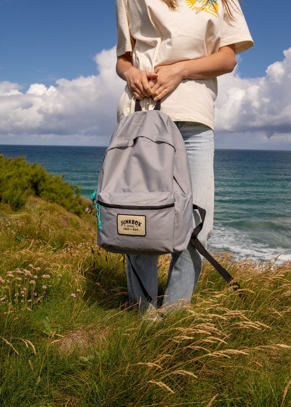 Junkbox light grey recycled classic backpack