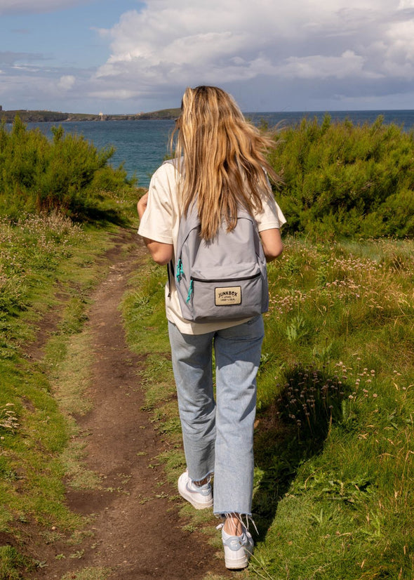 Junkbox light grey recycled classic backpack