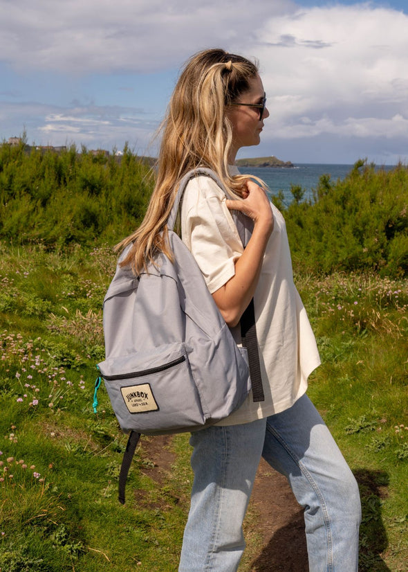 Junkbox light grey recycled classic backpack