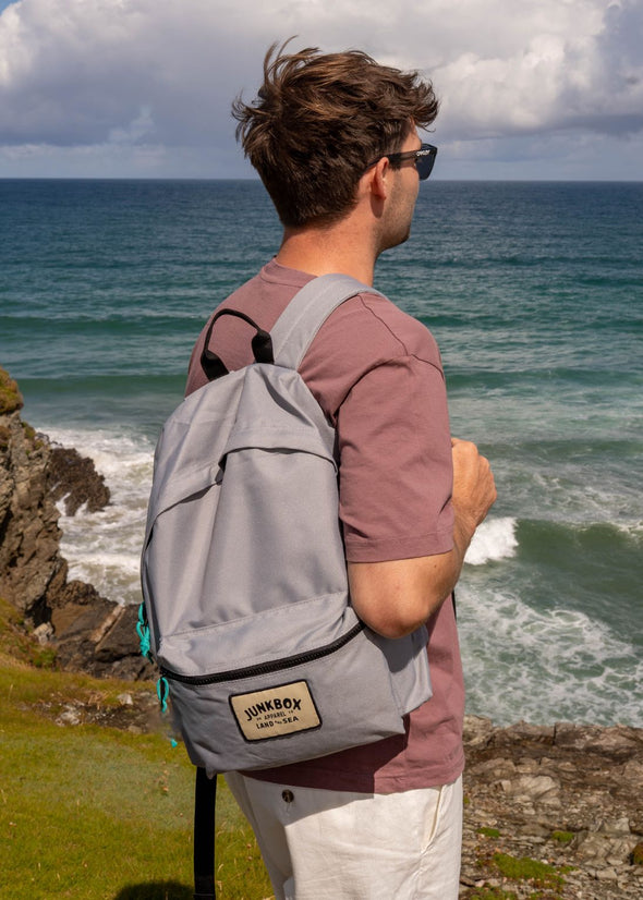 Junkbox light grey recycled classic backpack