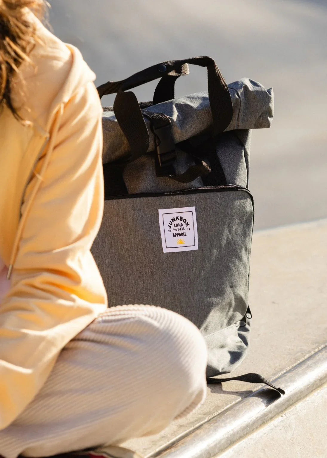 Grey_Traveller_Backpack_4 - Junkbox Apparel