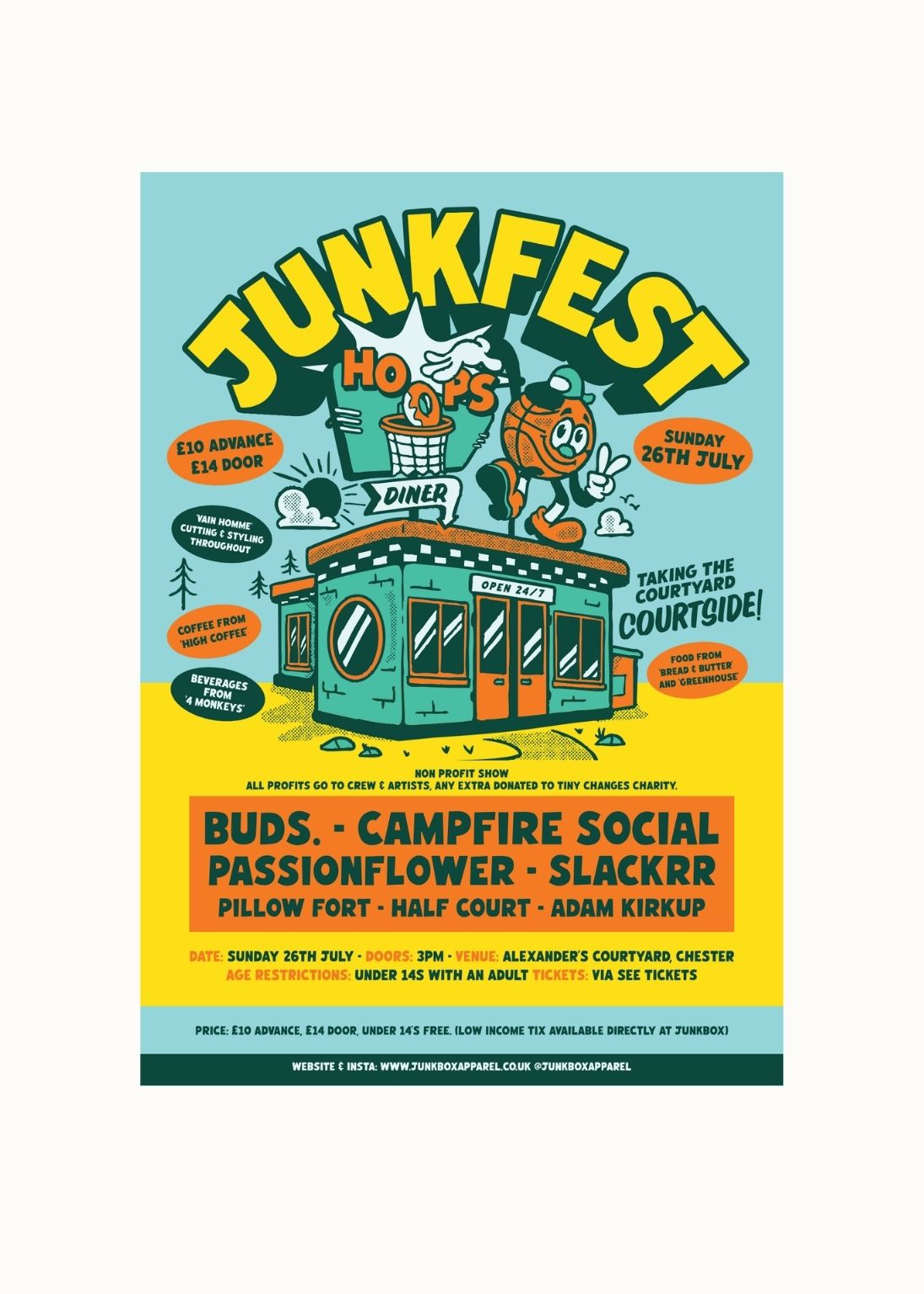 'Hoops X Junk Fest' 2026 Souvenir Poster