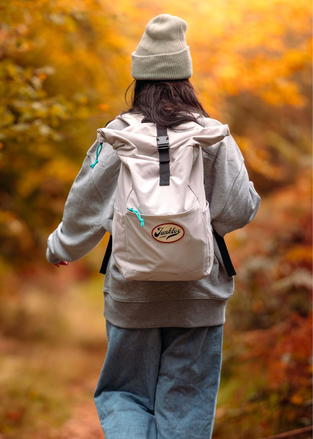 'The Roamer' Recycled Backpack in Natural Stone