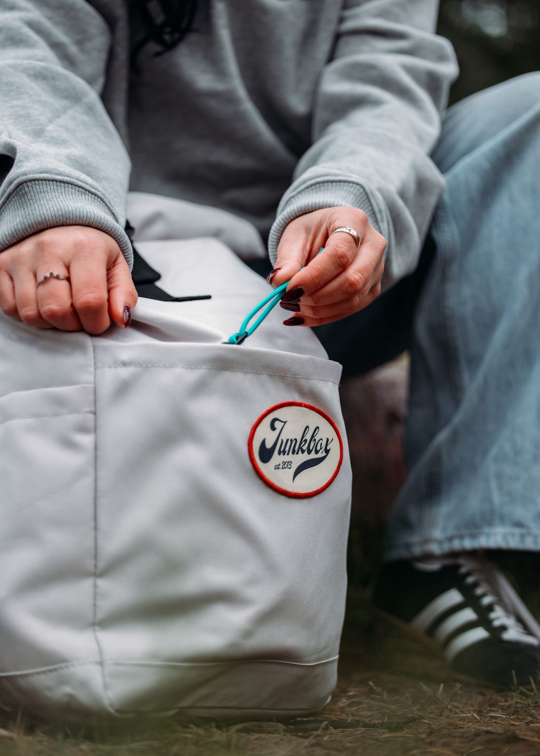 'The Roamer' Recycled Backpack in Natural Stone