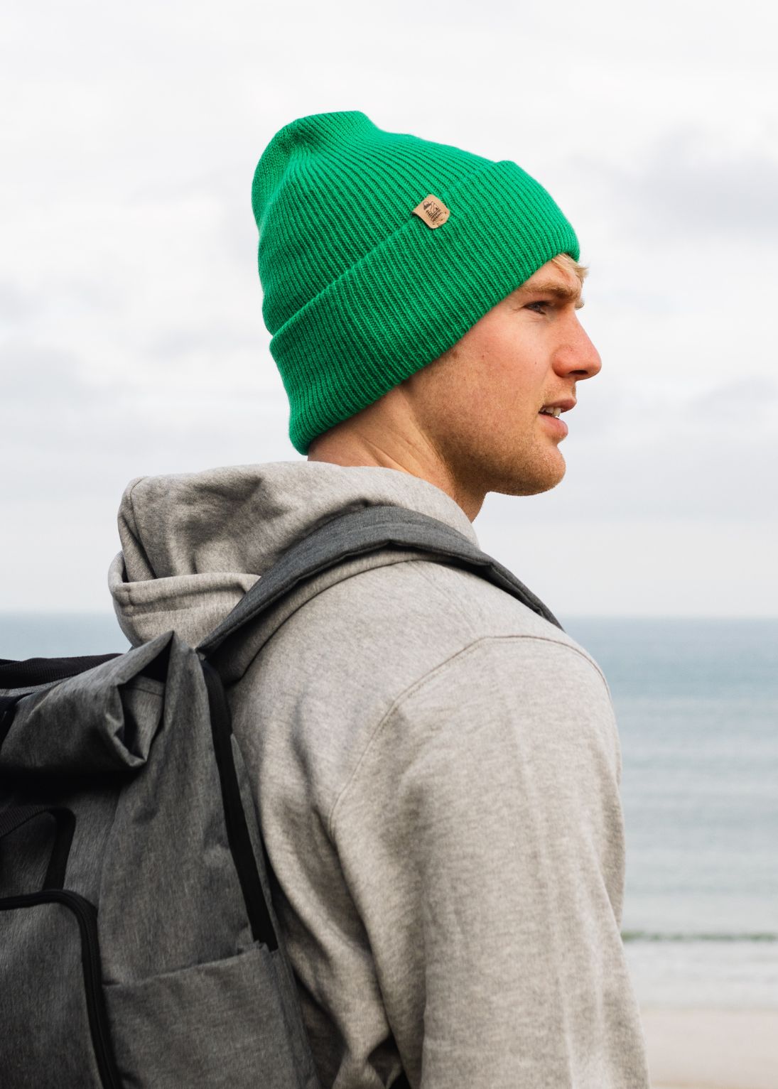 Junkbox Kelly Green Super Soft Beanie Hat