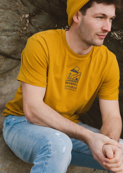 junkbox mustard organic classic unisex tshirt