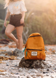 mustard classic recycled backpack