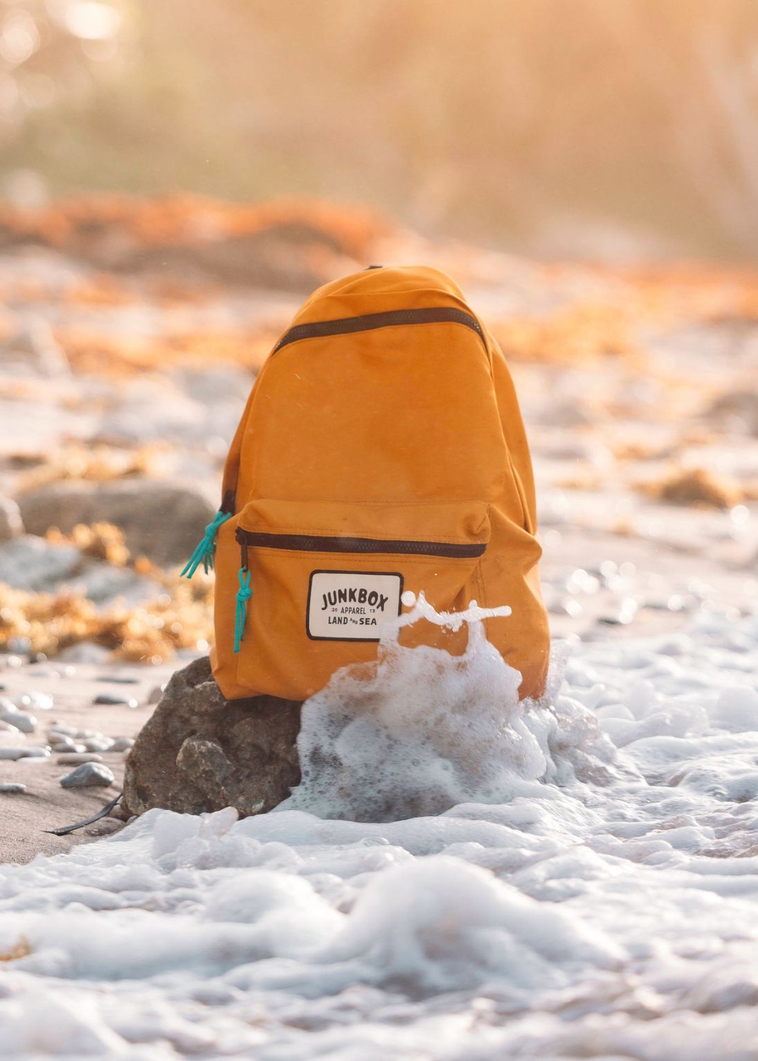 mustard classic recycled backpack