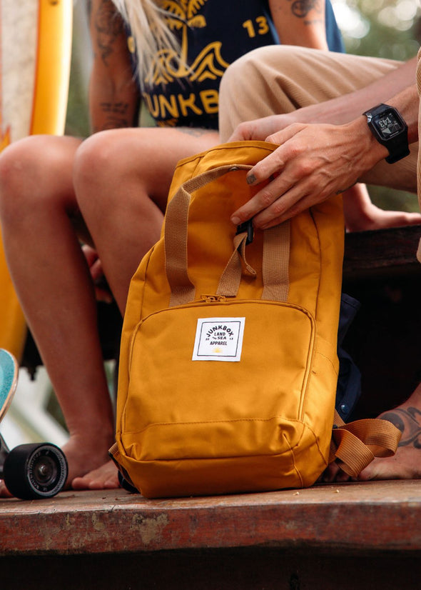 Mustard Mini Recycled Junkbox Backpack

