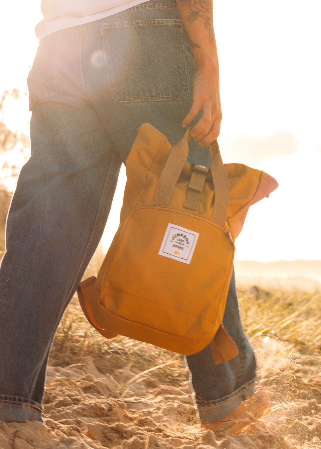 Mustard Mini Recycled Junkbox Backpack