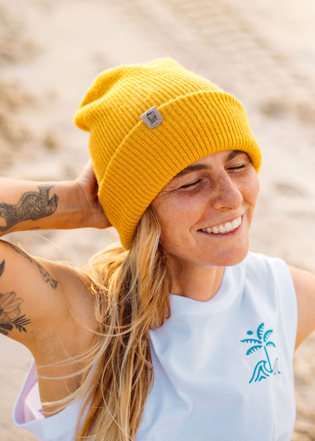 Mustard Junkbox Super Soft Beanie