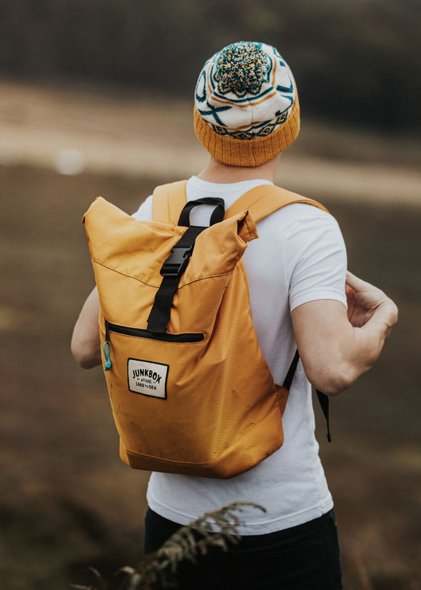 Junkbox recycled mustard Adventurer backpack
