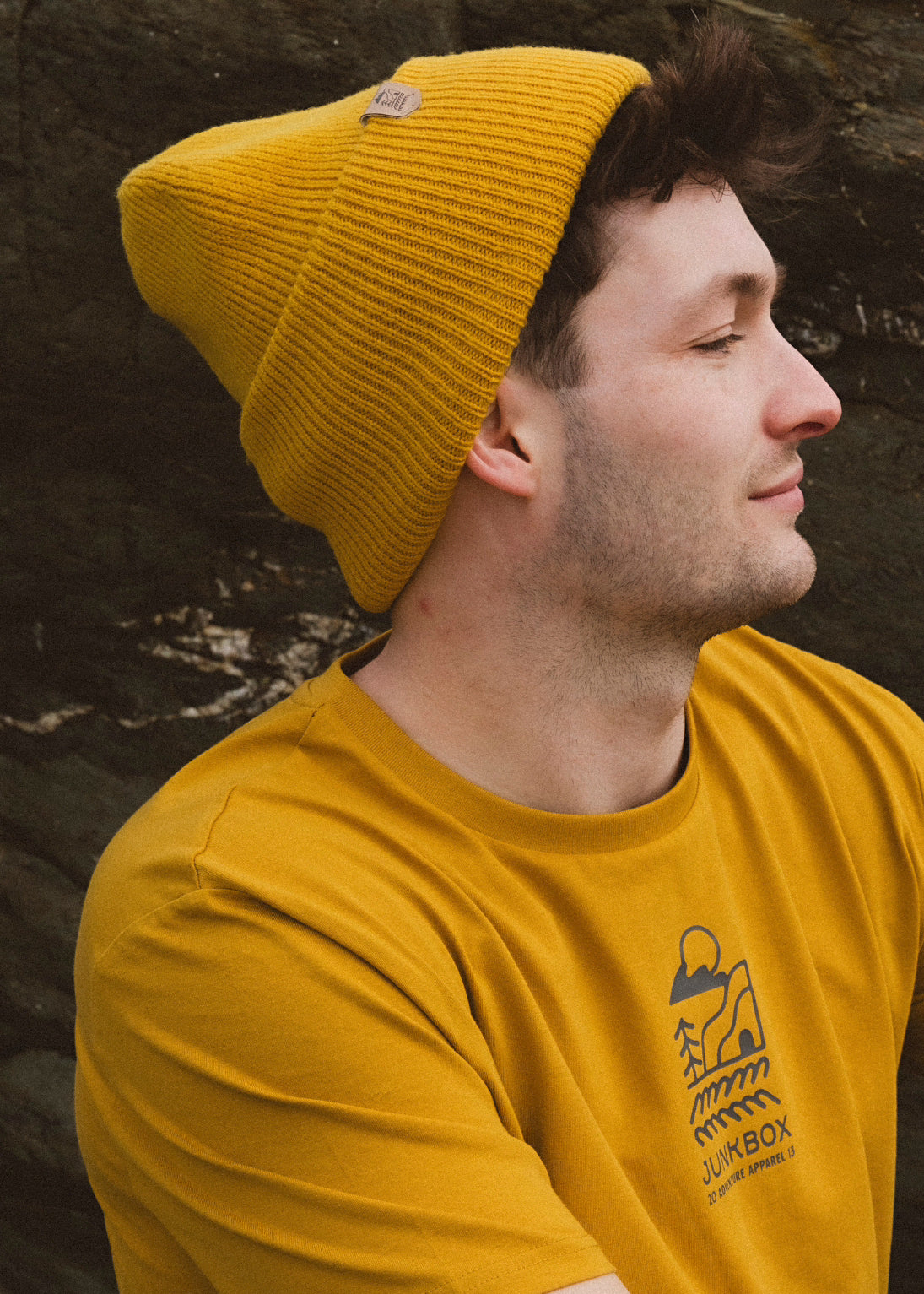 Mustardsupersoftbeanie1 - Junkbox Apparel