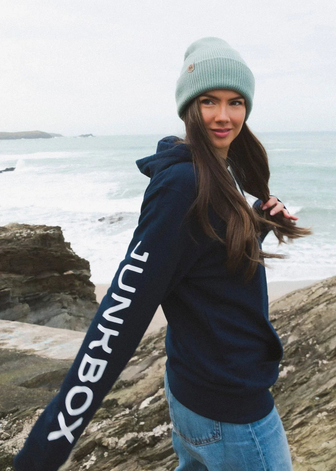 NavyClassicHoodie - Junkbox Apparel