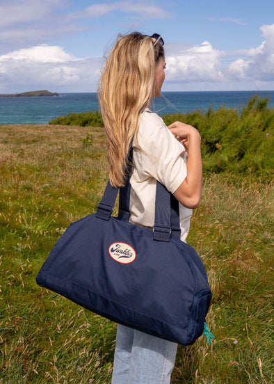 Junkbox navy recycled holdall