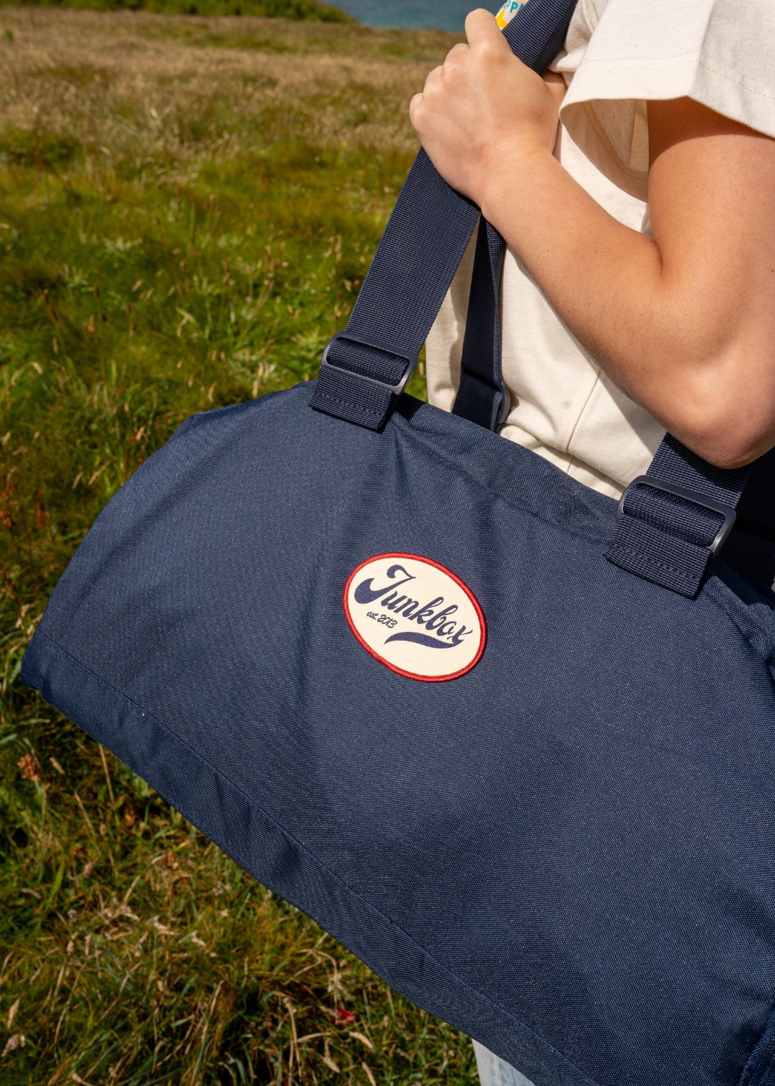 Junkbox navy recycled holdall