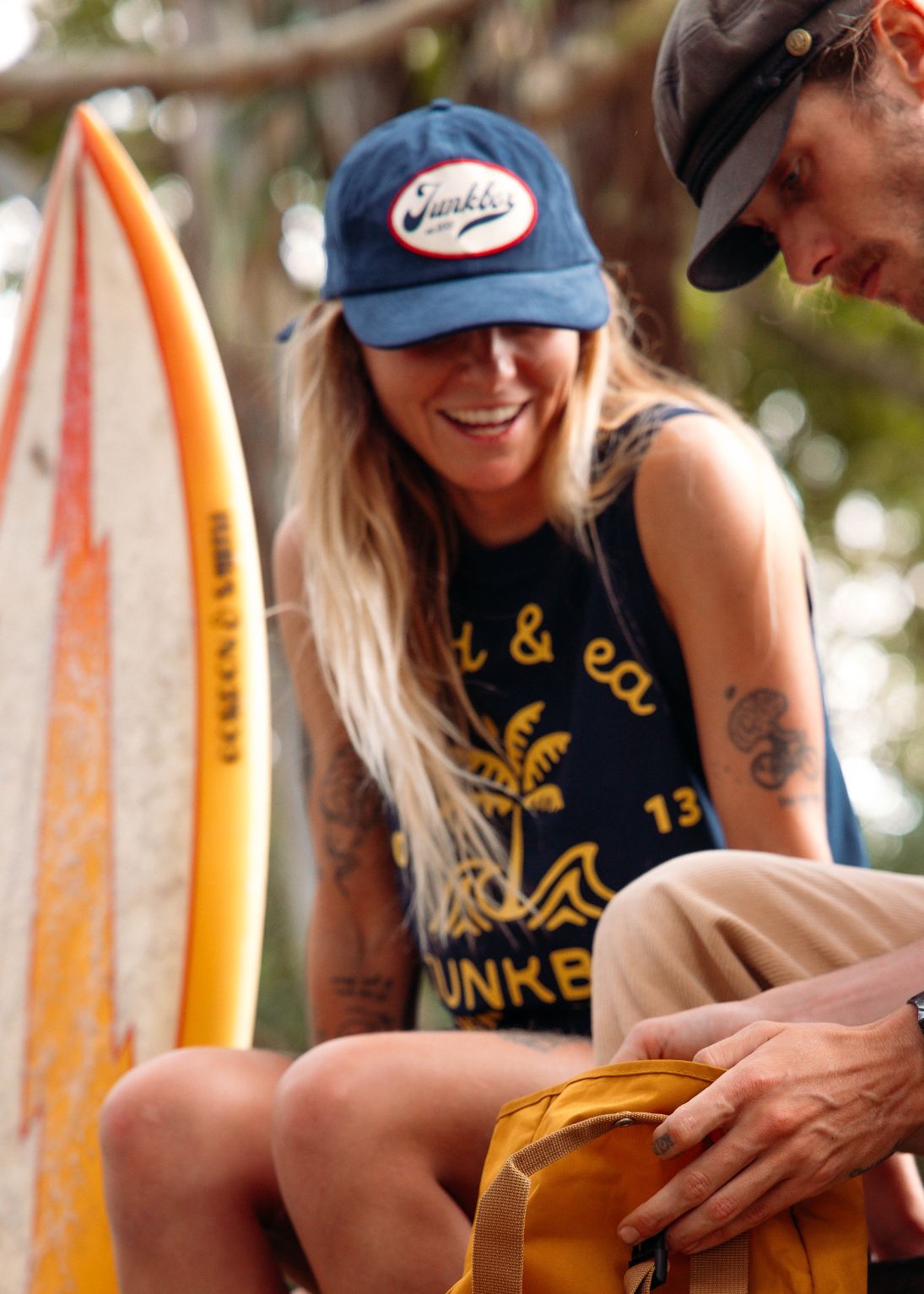 Junkbox Navy Corduroy Baseball Cap