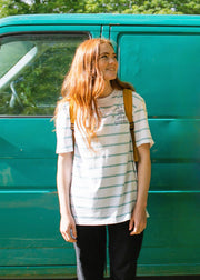 junkbox cotton blue & white striped Tshirt 