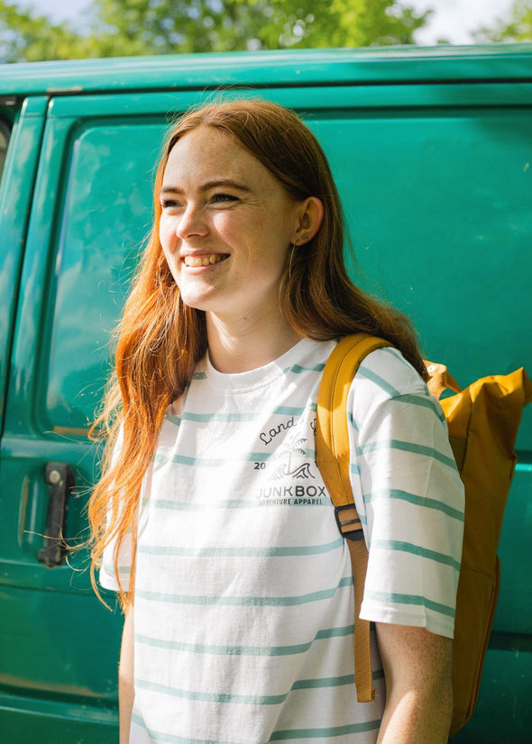 Classic Duck Egg Blue & White Stripe Tshirt