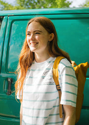 junkbox cotton blue & white striped Tshirt 